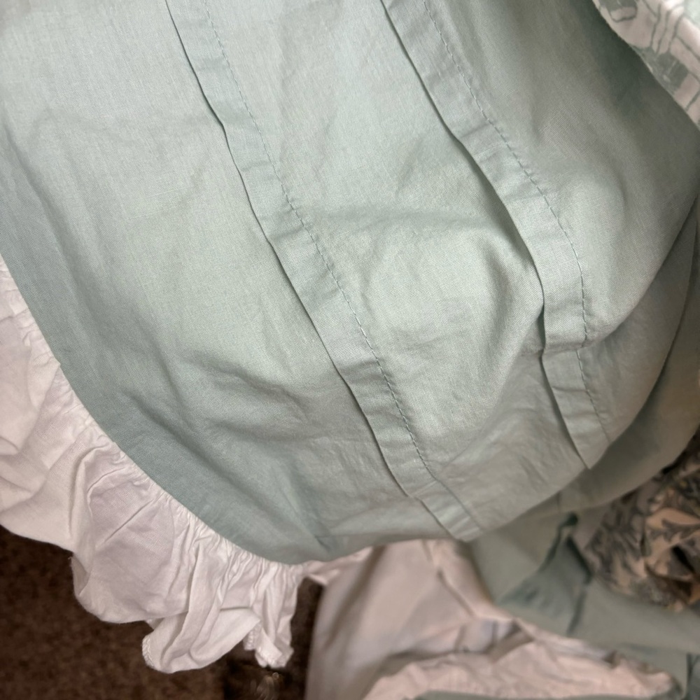 Madison Park-Stella-duvet cover-color block mint paisley print/bonus sha… - Picture 5 of 15